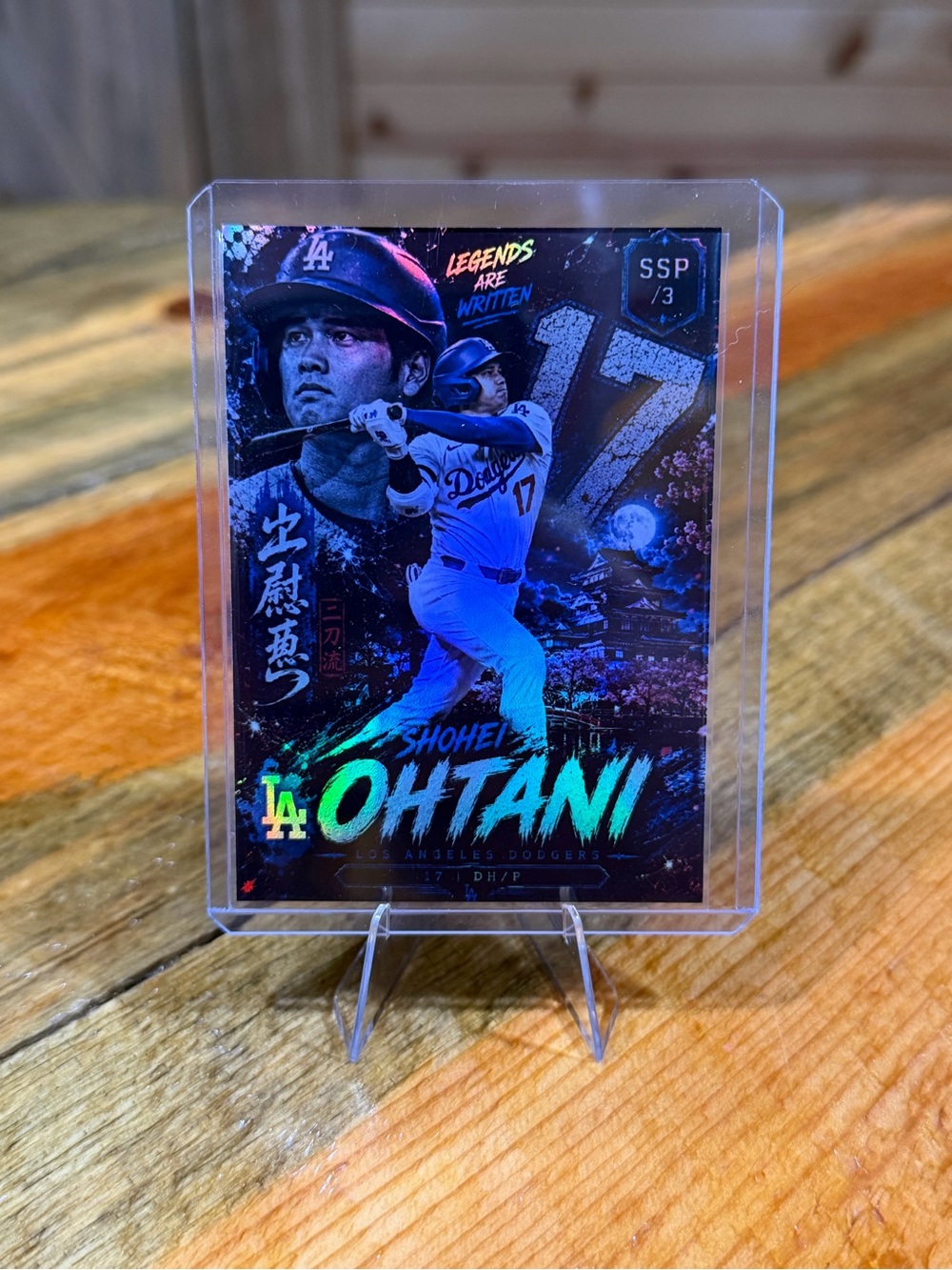 Shohei Ohtani Los Angeles Dodgers ‘Legends Are Written’ Custom Baseball Card